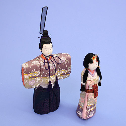 木目込み立雛単品 芳香立雛　左から