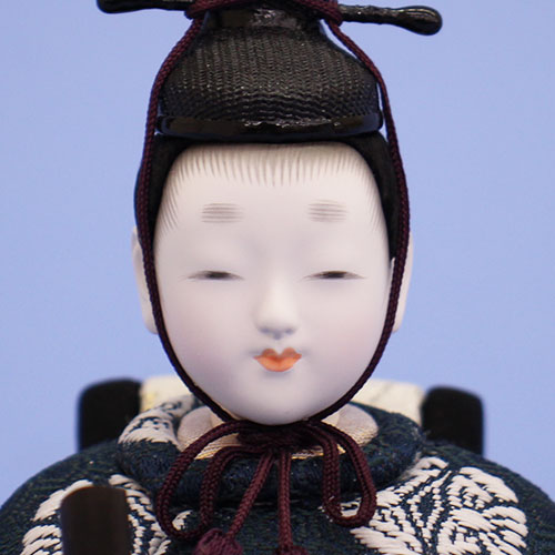 木目込み雛人形単品 小桜親王　殿顔