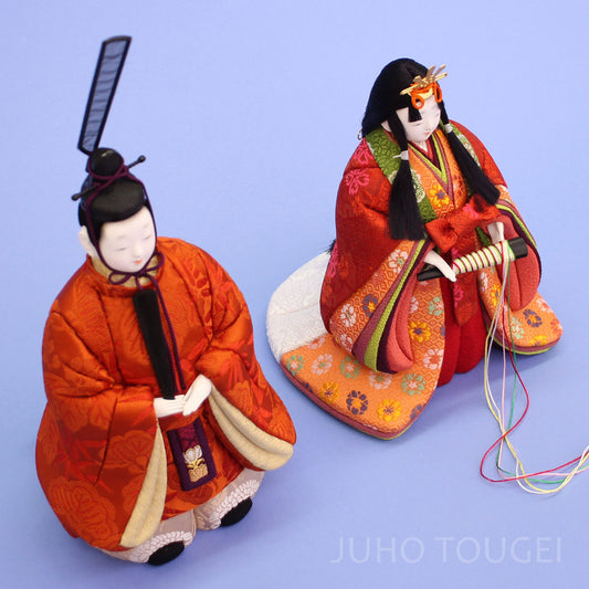 木目込み立雛単品 豊明立雛 横から