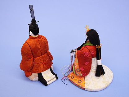 木目込み立雛単品 豊明立雛　後ろから