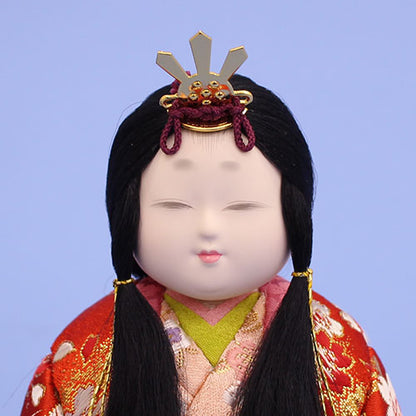 木目込み立雛単品 皇宮（小）　姫顔