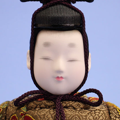 木目込み立雛単品 新皇宮立雛　殿顔