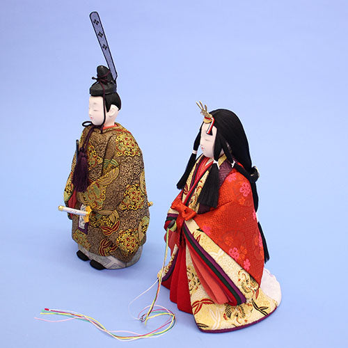木目込み立雛単品 新皇宮立雛 横から