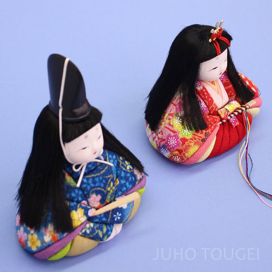 木目込み雛人形単品 豆びな　横から
