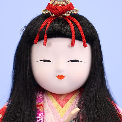 木目込み雛人形単品 豆びな　姫顔