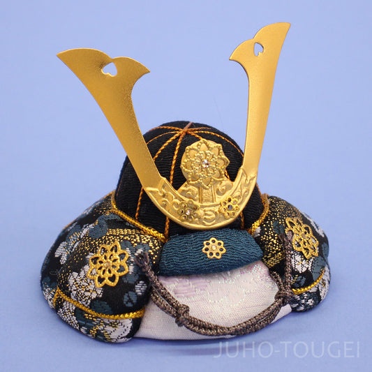 木目込み　豆兜青　イメージ