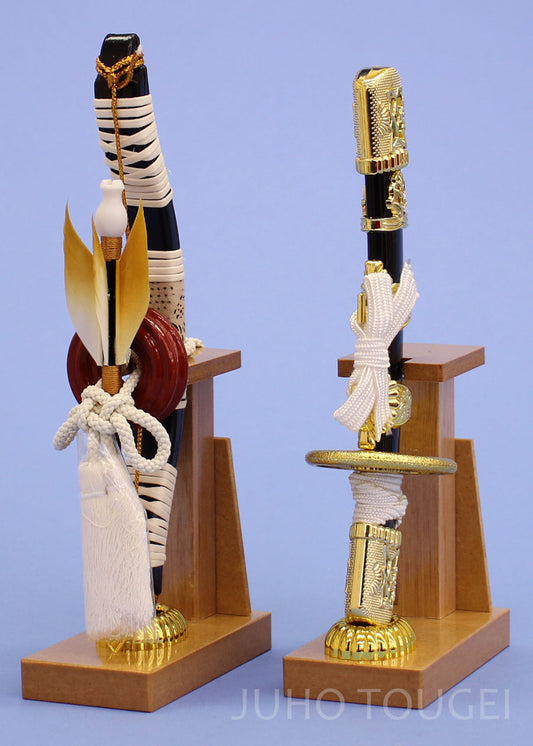 五月人形用付属品、弓太刀セット単品販売  6号 白