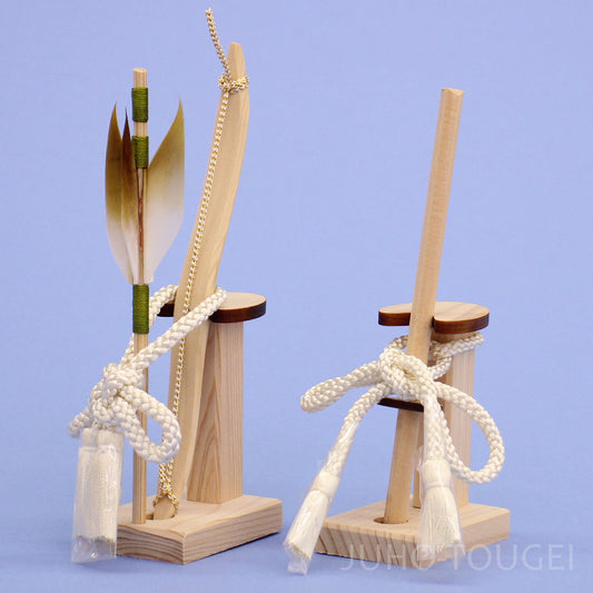 ５号白木弓太刀　横から