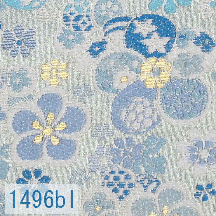 Japanese woven fabric Kinran  1496bl