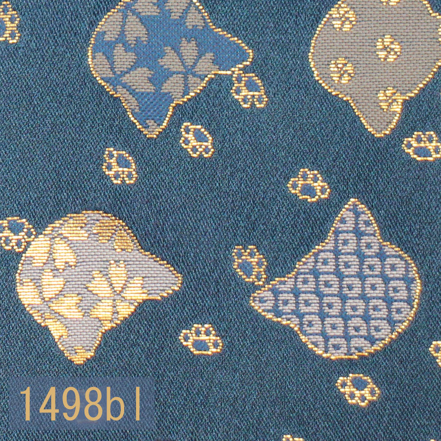 Japanese woven fabric Kinran  1498bl