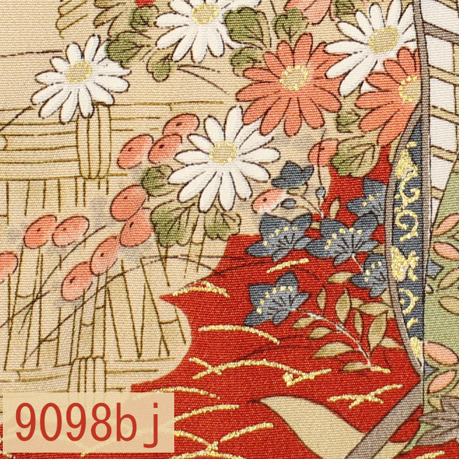 Japanese woven fabric Yuzen  9098bj