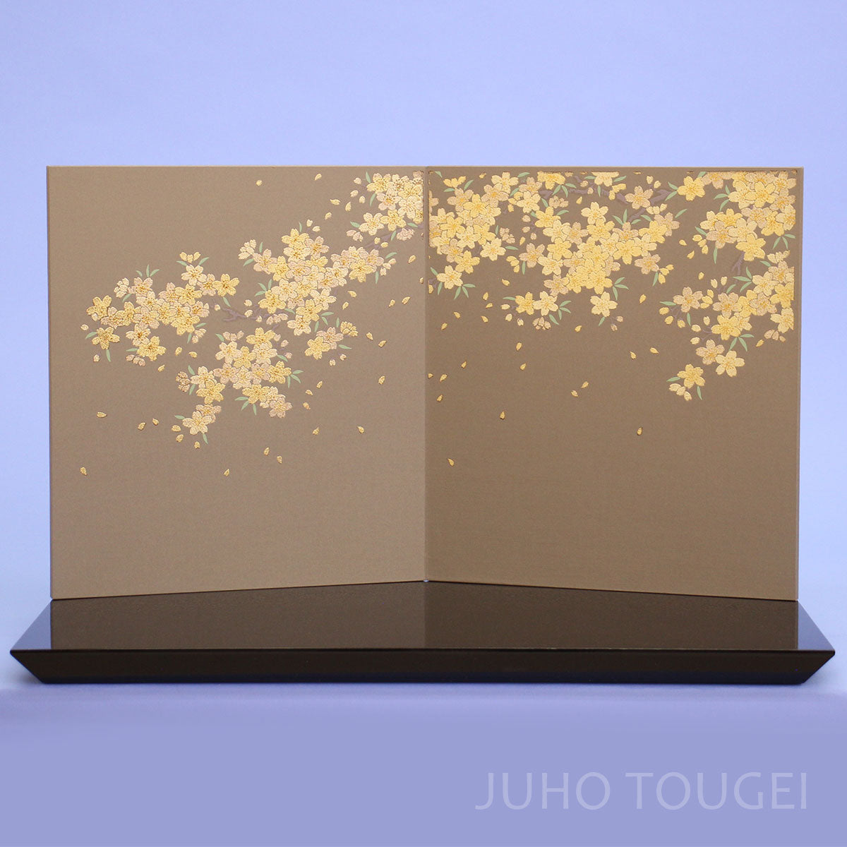 52㎝-10金彩桜台屏風セット　正面