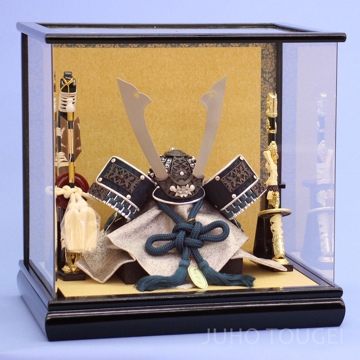 ケース飾り（完成品）の五月人形｜兜・鎧・子供大将｜寿鳳人形の東芸
