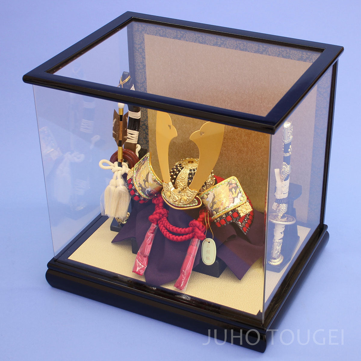 8号彫金兜　R11-30アクリル　上から