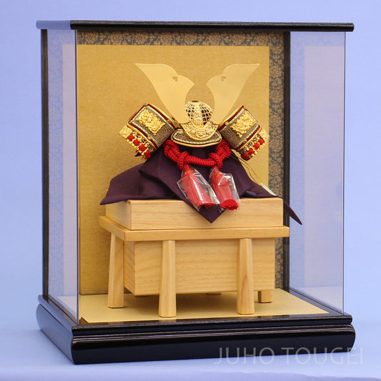 5号大鍬形兜　5号白木櫃付きr11‐35　イメージ