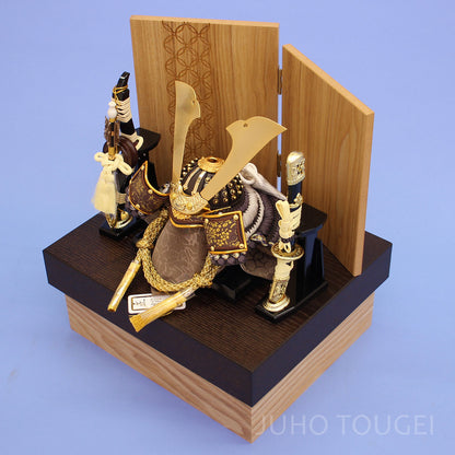 6号穂高　タモ突板収納飾り　上から