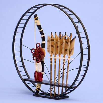 壁掛け破魔弓飾り 團(だん)　据え置き横から