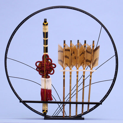 壁掛け破魔弓飾り 團(だん)　据え置き正面