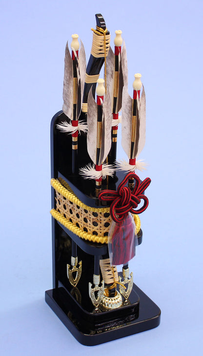 破魔弓出し飾り 凛　横から