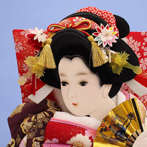 お江戸羽子板化粧飾り 押絵羽子板18号 金彩友禅華流水(ピンク) 台付き – 寿鳳人形の東芸