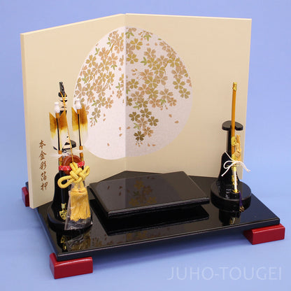 金彩丸桜台屏風弓太刀セット　イメージ
