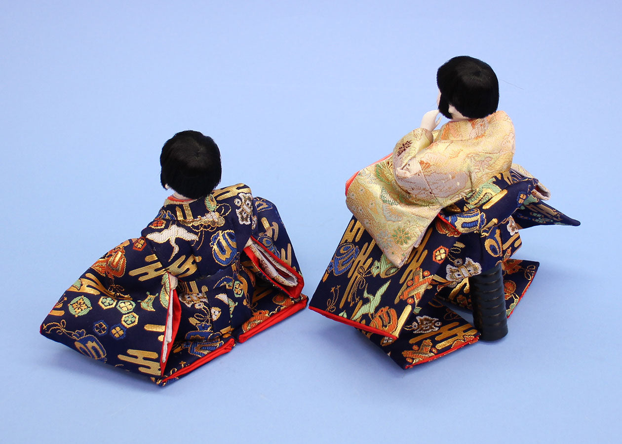 雛人形単品 三五五人囃子　後ろから
