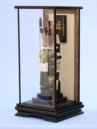 破魔弓ケース飾り 七分之一匠　横から