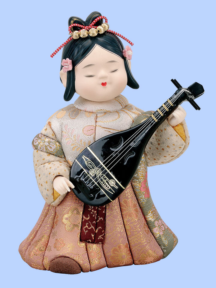 木目込み人形 No499 琵琶の音
