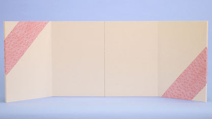 Paravent pour poupées Hina, hauteur 30 cm, papier Torinoko n° 10, fleurs de cerisier roses