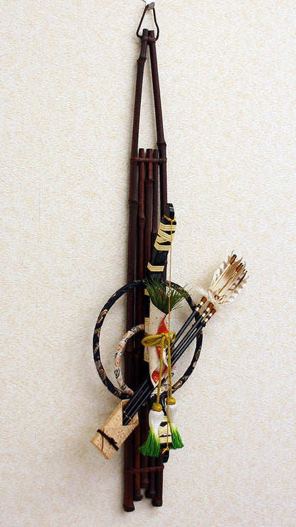壁掛破魔弓 高さ 68cm  和