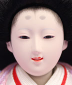 雛人形単品三人官女4 芥子サイズAH01K　顔眉無し