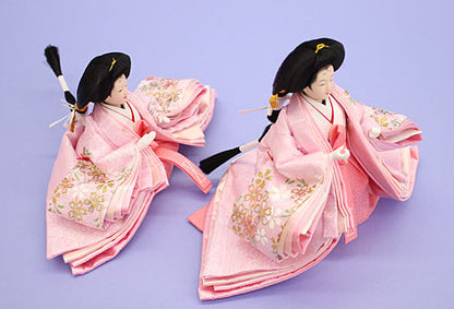 雛人形単品三人官女4 芥子サイズAH01K　ズーム