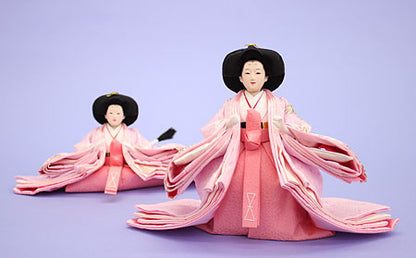 雛人形単品三人官女4 芥子サイズAH01K　ズーム