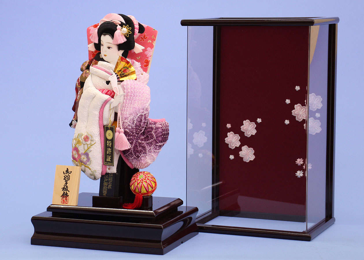 10号詩音紫刺繍ぼかしかの子　ブドウケース　オープン