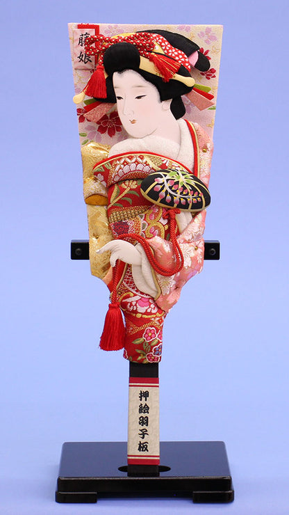 押絵羽子板 雅 黒台付き