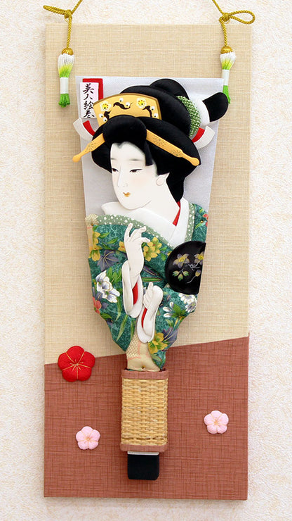 15号押絵羽子板美人絵巻 香梅壁掛け飾り