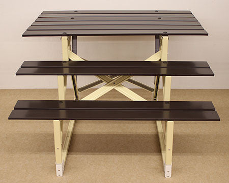 天広、高床タイプ スチール段　斜め横から