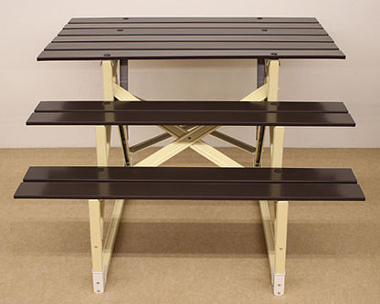 天広、高床タイプ スチール段　斜め横から