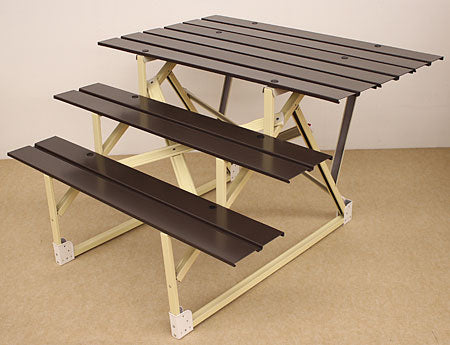 天広、高床タイプ スチール段　正面