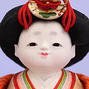 雛人形単品 親王3京十二番親王PR2　姫顔