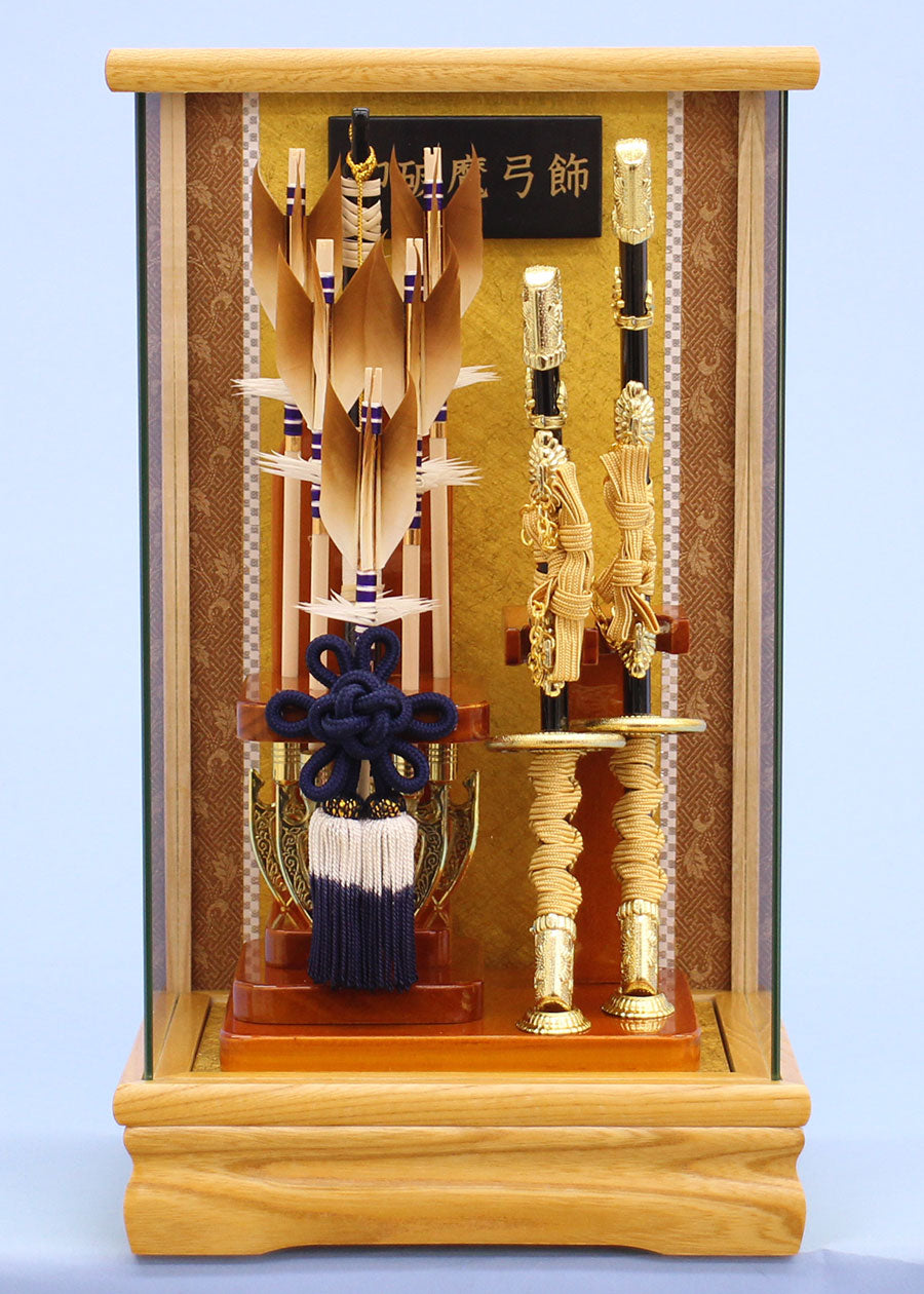 ケース入り破魔弓飾り　輝き　正面