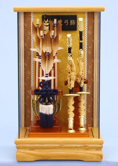 ケース入り破魔弓飾り　輝き　正面