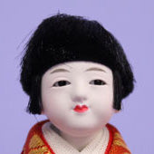 雛人形単品 　柳三寸五人囃子　顔