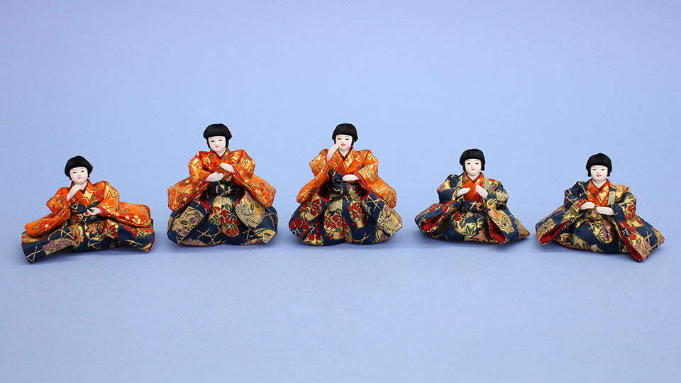 雛人形単品 　柳三寸五人囃子