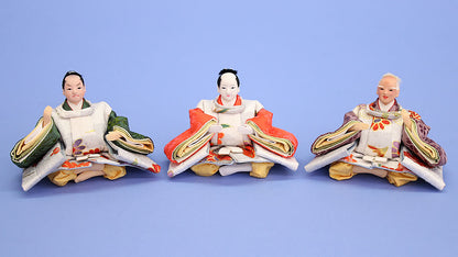 雛人形単品 柳三寸三人仕丁