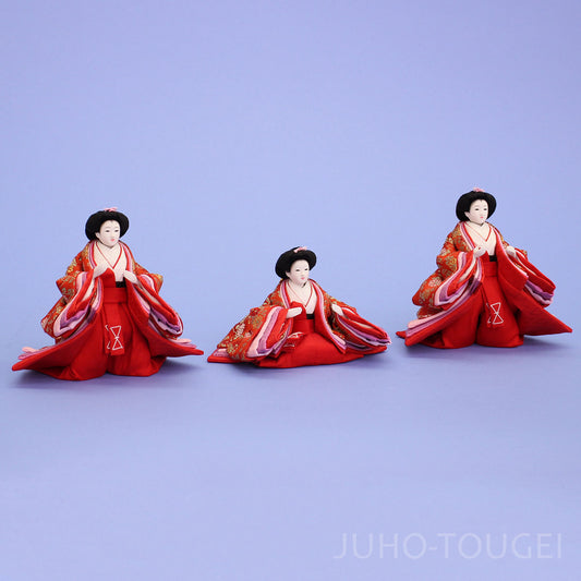 雛人形単品三人官女2 柳三寸サイズ #29　イメージ