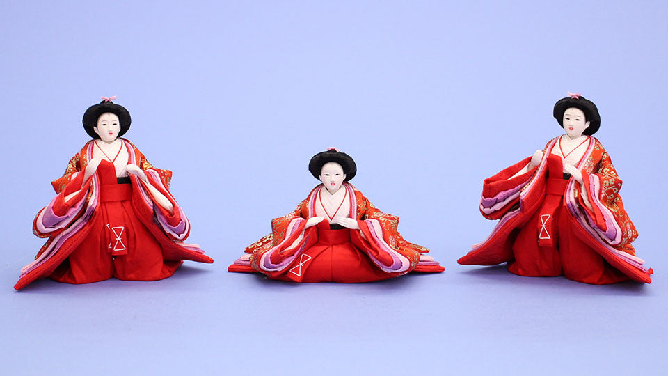 雛人形単品三人官女2 柳三寸サイズ #29