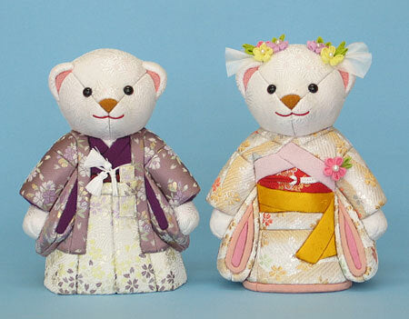 Poupée Kimekomi Poupée de bienvenue Kuma Ichimatsu style japonais