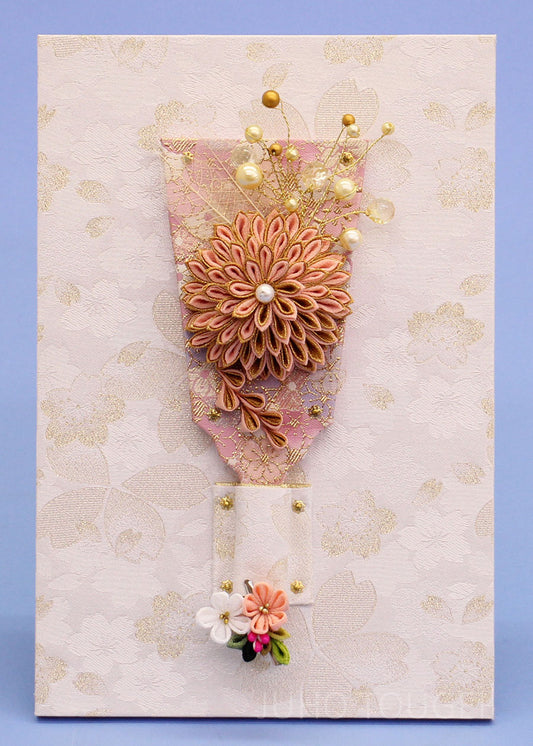 JUHO TOUGEI 剣つまみ羽子板　白桜壁掛け