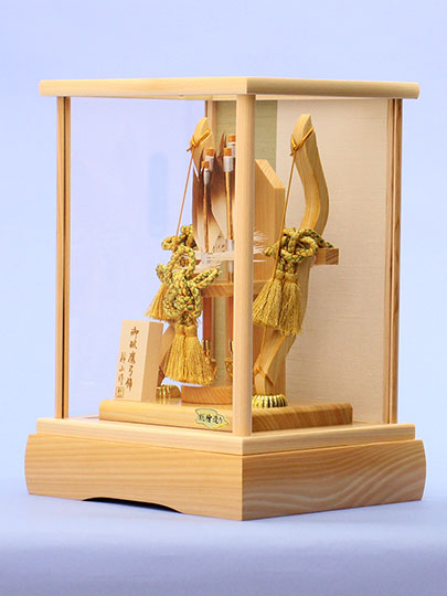 破魔弓ケース飾り 10号 若葉　横から